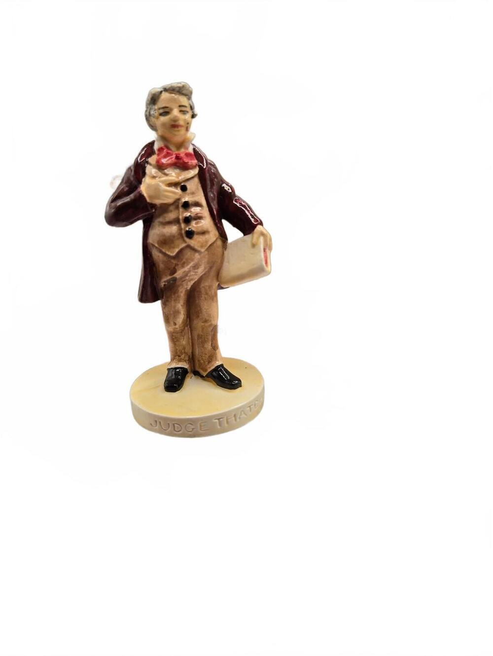 Sebastian Miniatures Judge Thatcher Figurine Hand-Painted with Box, Huck Rinn